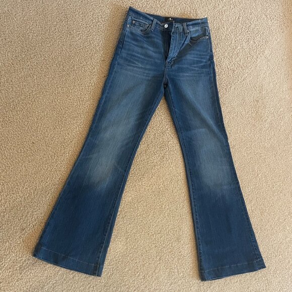 7 for All Mankind Tailorless Slim Illusion Luxe Dojo in Love Story Size 27 - Picture 8 of 11
